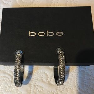 Bebe hoop earrings